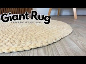 How to Crochet a Floor Mat Step-by-Step Instructions